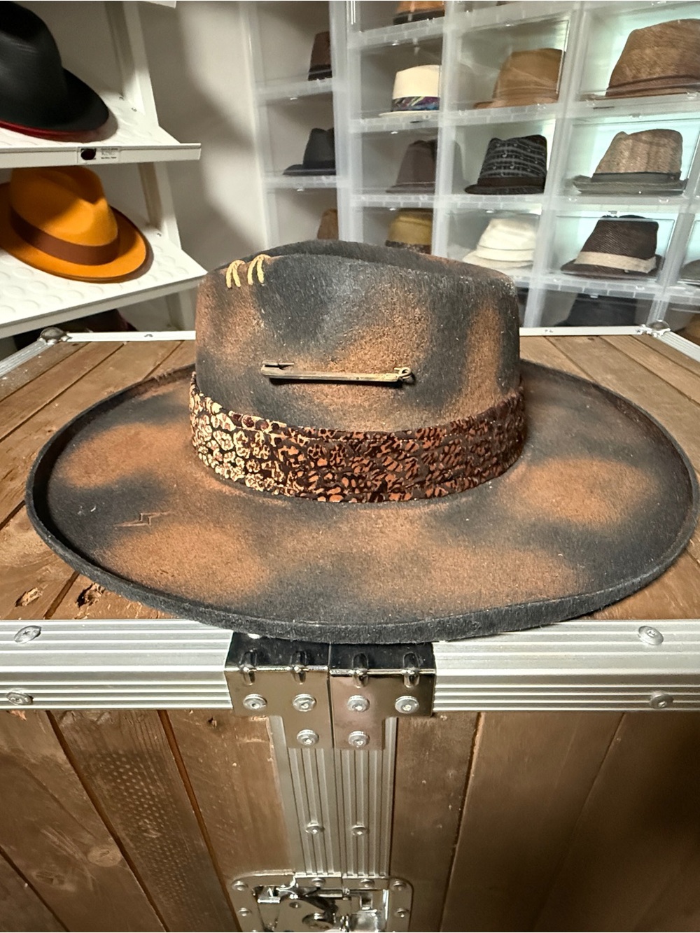 Ruediger personalized Custom Australian Wool Wide Brim Fedora M / 57cm